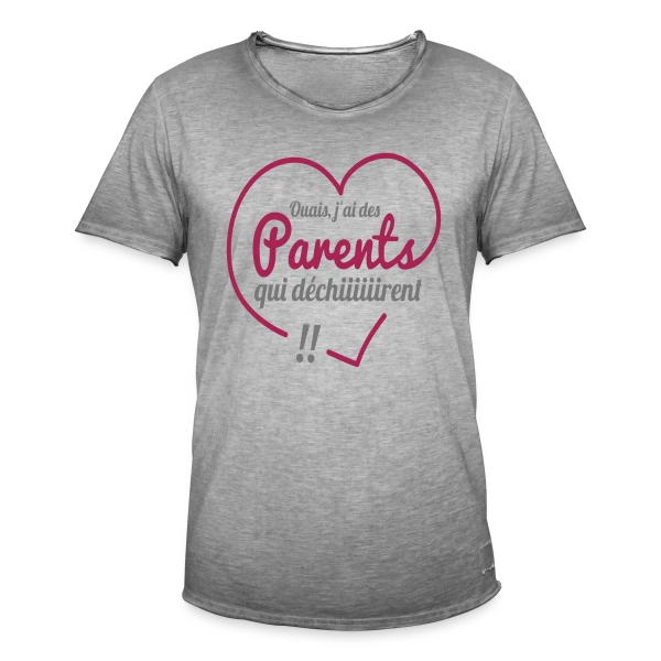 Super Parents qui Déchirent sur T-shirt vintage Homme
