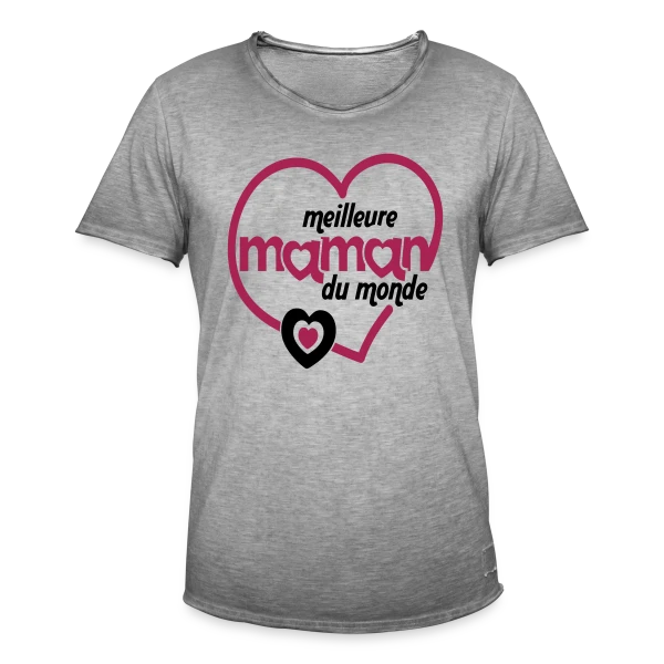 La Meilleure Maman du Monde sur T-shirt vintage Homme