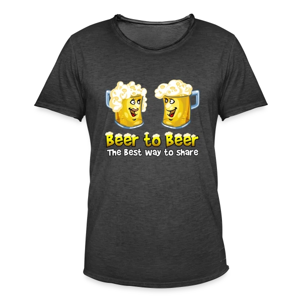 Bières entre Amis sur T-shirt vintage Homme