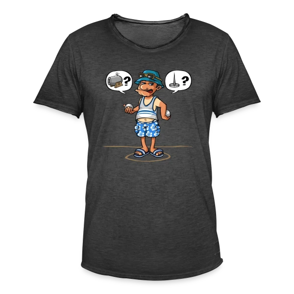 Passion Pétanque sur T-shirt vintage Homme