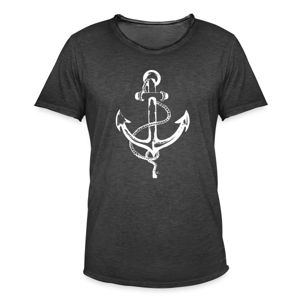 Ancre Marine Élégante : Passion Océane sur T-shirt vintage Homme