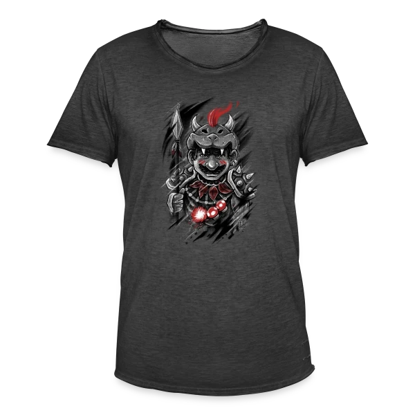 Guerrier Crâne Sauvage sur T-shirt vintage Homme