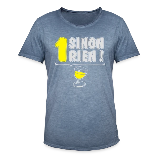 Un Jaune ou Rien sur T-shirt vintage Homme