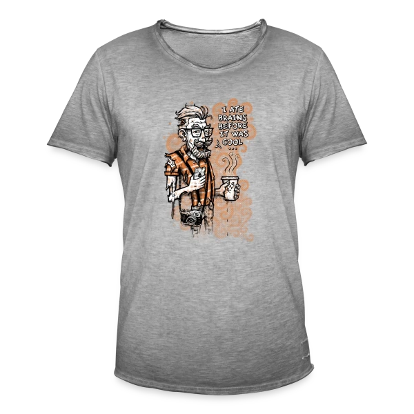Hipster Zombie : Le Style Avant l'Heure sur T-shirt vintage Homme