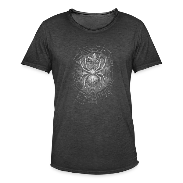 Toile d'Araignée Mystérieuse sur T-shirt vintage Homme