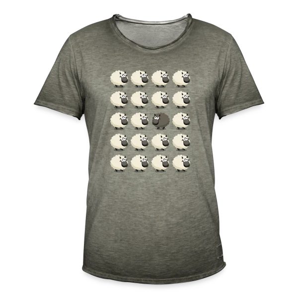 Mouton Noir : L'Esprit Libre sur T-shirt vintage Homme
