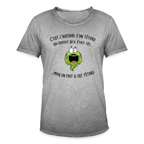 Le Têtard Blagueur sur T-shirt vintage Homme
