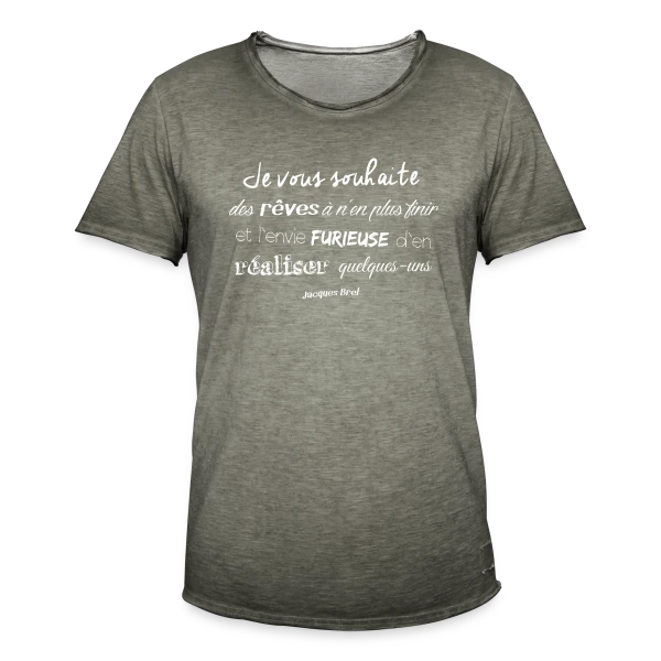 Douce Nuit, Beaux Rêves sur T-shirt vintage Homme