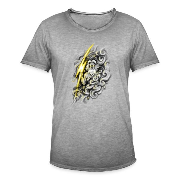 Zeus, Maître du Tonnerre sur T-shirt vintage Homme