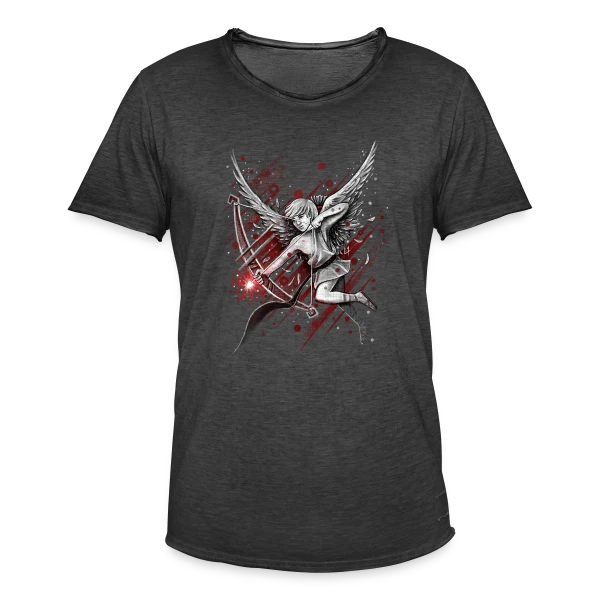 Cupidon, la Flèche d'Amour sur T-shirt vintage Homme