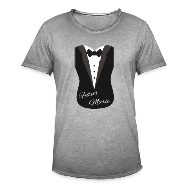 EVG : Le Futur Marié - Humour Garanti ! sur T-shirt vintage Homme