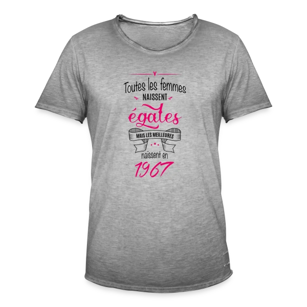 Millésime 1967 - Édition Légendaire sur T-shirt vintage Homme