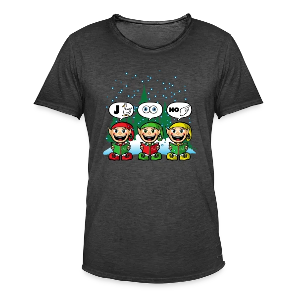 Esprit de Noël sur T-shirt vintage Homme