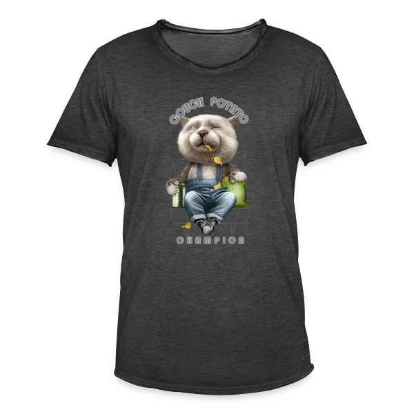 Roi du Canapé sur T-shirt vintage Homme