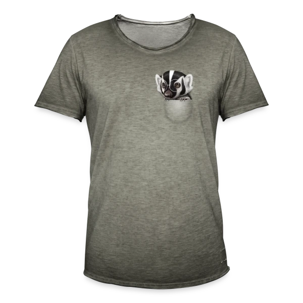 Blaireau de Poche Caché sur T-shirt vintage Homme