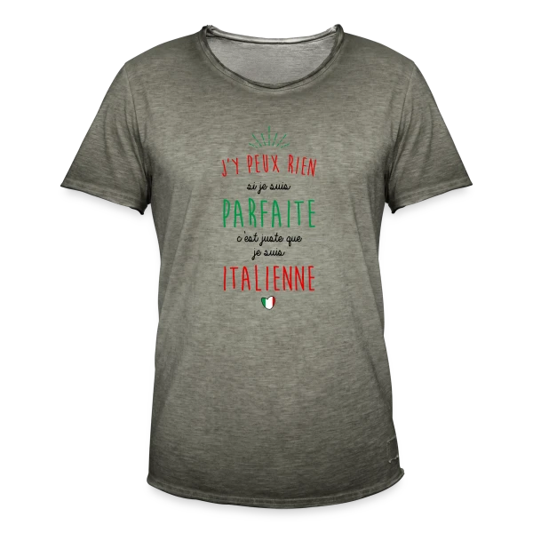 Fierté Italienne sur T-shirt vintage Homme