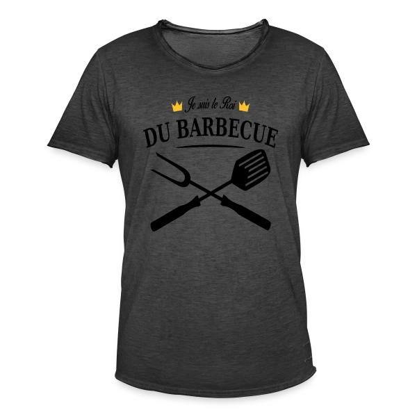 Le Roi Incontesté du Barbecue sur T-shirt vintage Homme