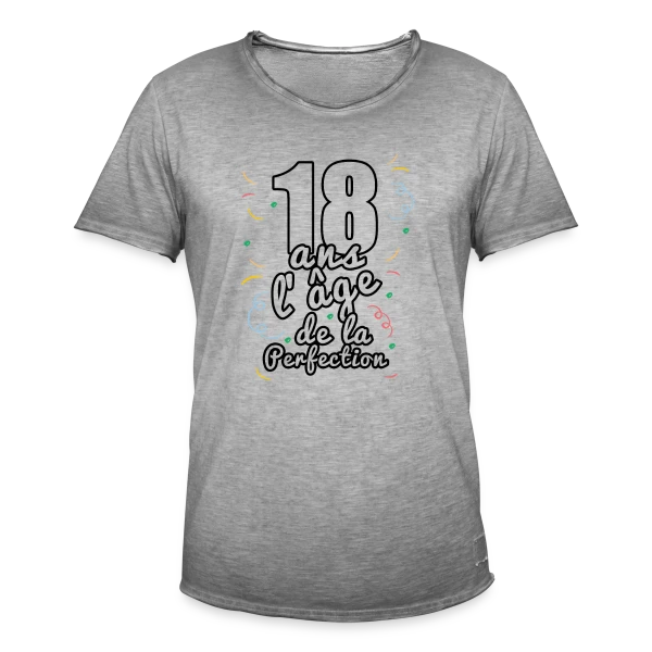 18 Ans : Ma Majorité Stylée sur T-shirt vintage Homme