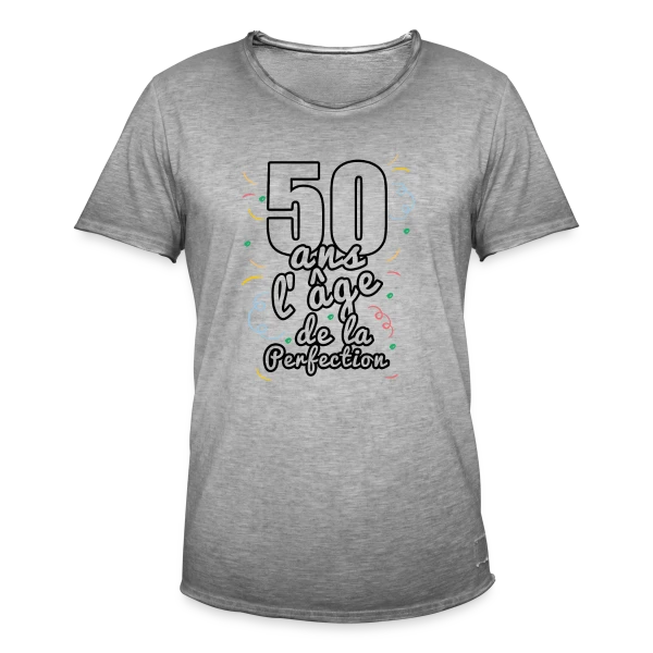 50 Ans Fabuleux : Un Demi-Siècle d'Aventures sur T-shirt vintage Homme
