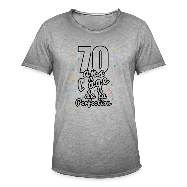 Anniversaire 70 Ans : Célébration Mémorable sur T-shirt vintage Homme