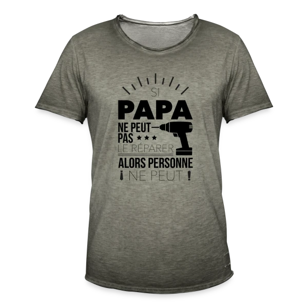 Si je peux pas... je peux pas ! sur T-shirt vintage Homme