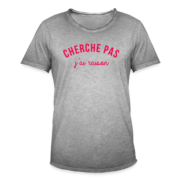 J'ai Raison ! L'Humour Qui S'Affirme sur T-shirt vintage Homme