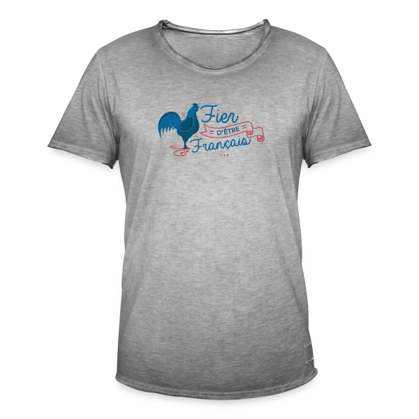 Fierté Française : Élégance et Patrie sur T-shirt vintage Homme