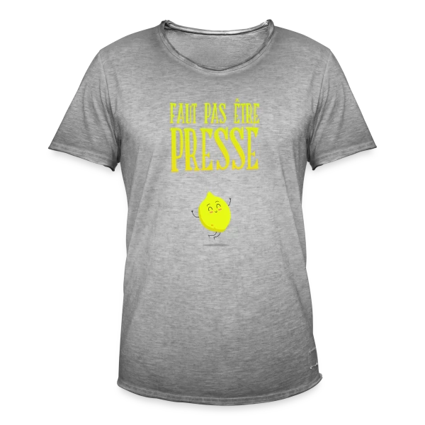 Pas Pressé : L'Art de Prendre Son Temps sur T-shirt vintage Homme