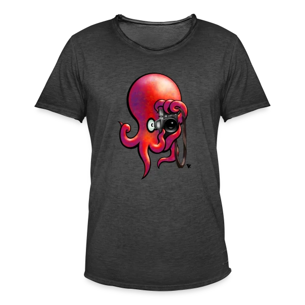 Poulparazzi - Le paparazzi des fonds marins sur T-shirt vintage Homme
