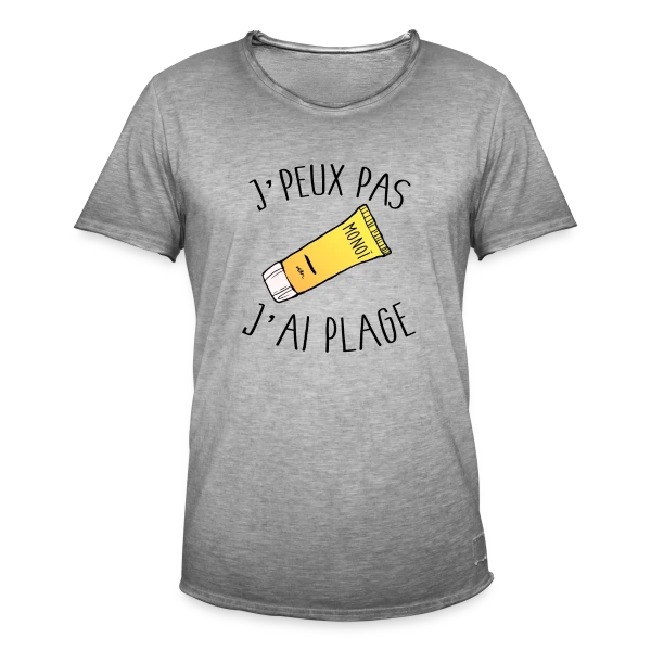 J'peux Pas J'ai Plage sur T-shirt vintage Homme