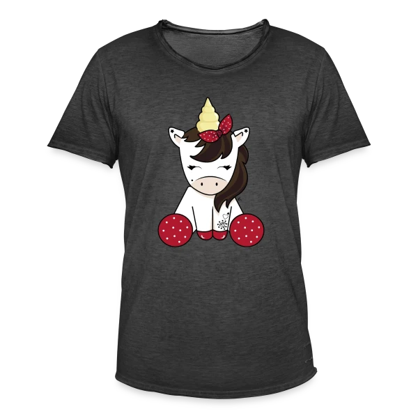 Licorne Rockabilly : Style Rétro Envoûtant sur T-shirt vintage Homme