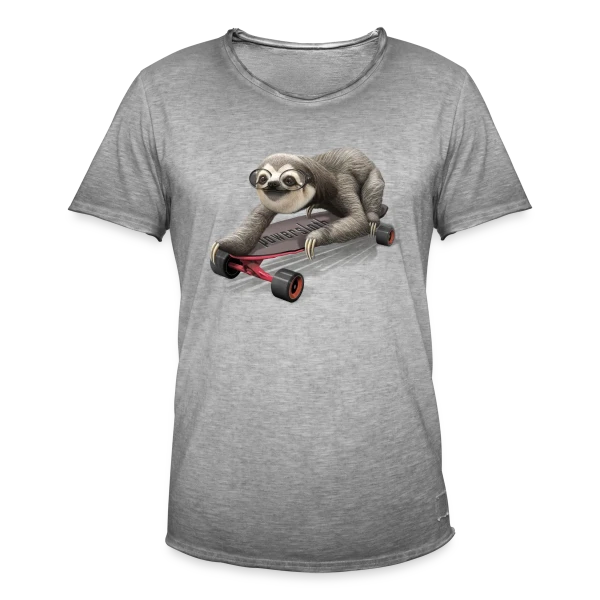 Paresseux Skateur Stylé sur T-shirt vintage Homme