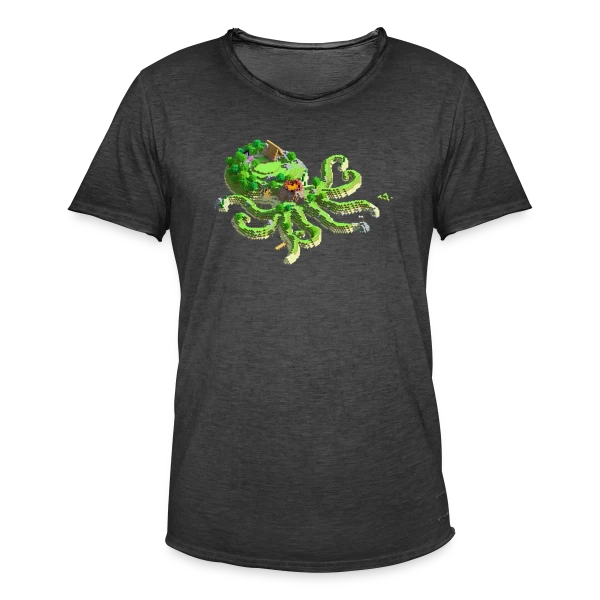 OctoCraft - L'île aux pieuvres sur T-shirt vintage Homme