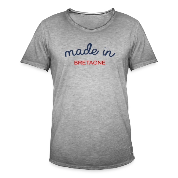 Made in Bretagne: L'Authentique Fierté Bretonne sur T-shirt vintage Homme