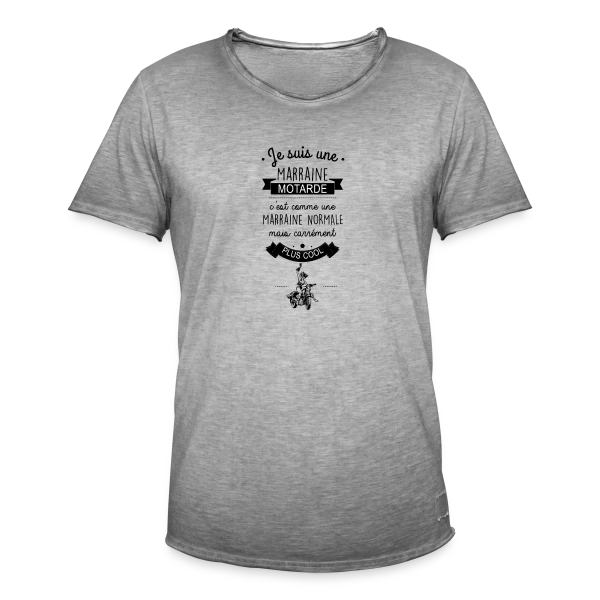 Marraine Motarde sur T-shirt vintage Homme