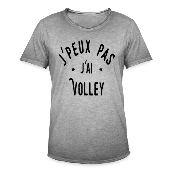 J'peux pas j'ai Volley - Humour Sportif sur T-shirt vintage Homme