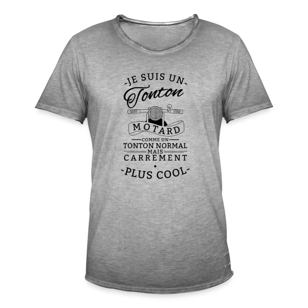 Tonton Motard : Carrément le Plus Cool ! sur T-shirt vintage Homme