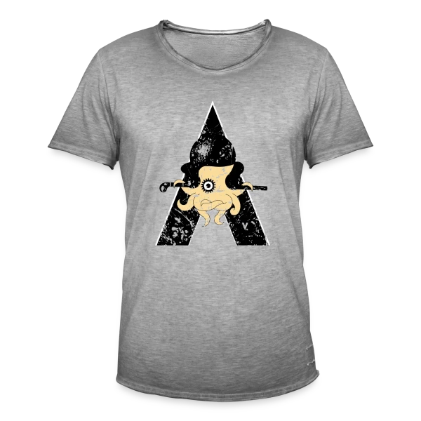 Poulpe Mécanique Steampunk sur T-shirt vintage Homme