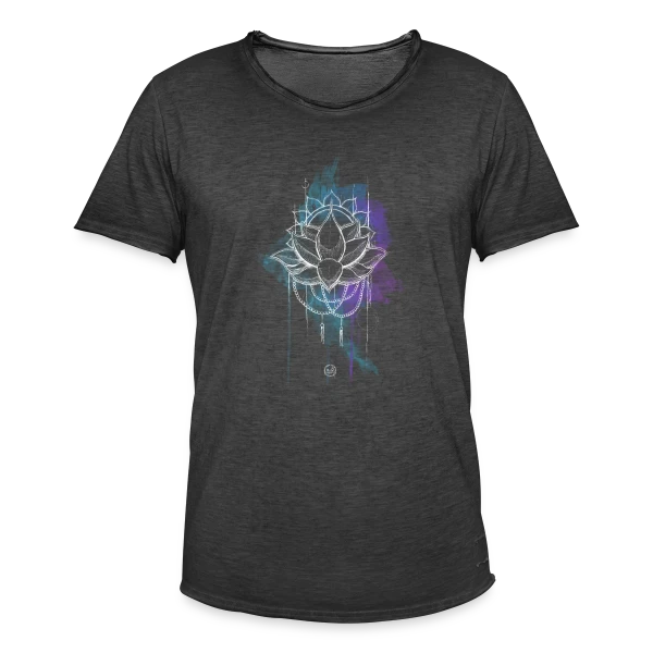 Mandala Solstice d'Été Lumineux sur T-shirt vintage Homme