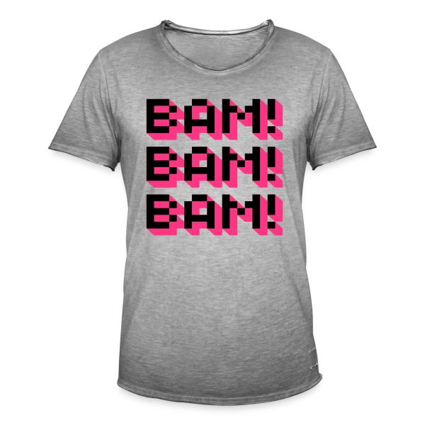Bam! Bam! Bam! Style Comique sur T-shirt vintage Homme
