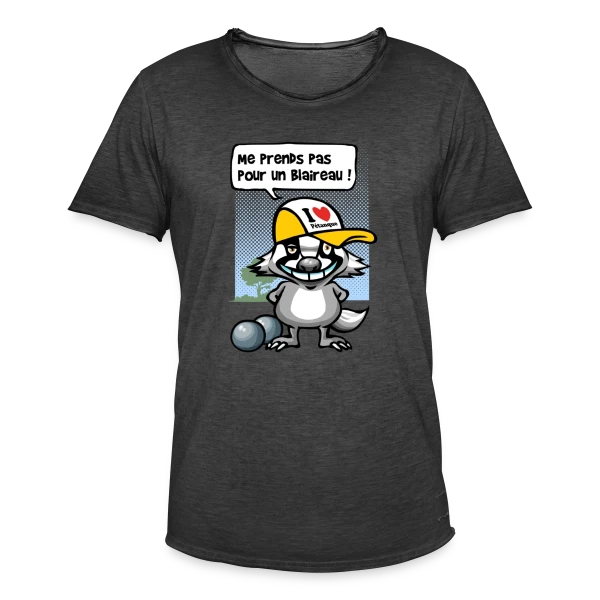 Blaireau Pétanque : Le Maître des Boules sur T-shirt vintage Homme
