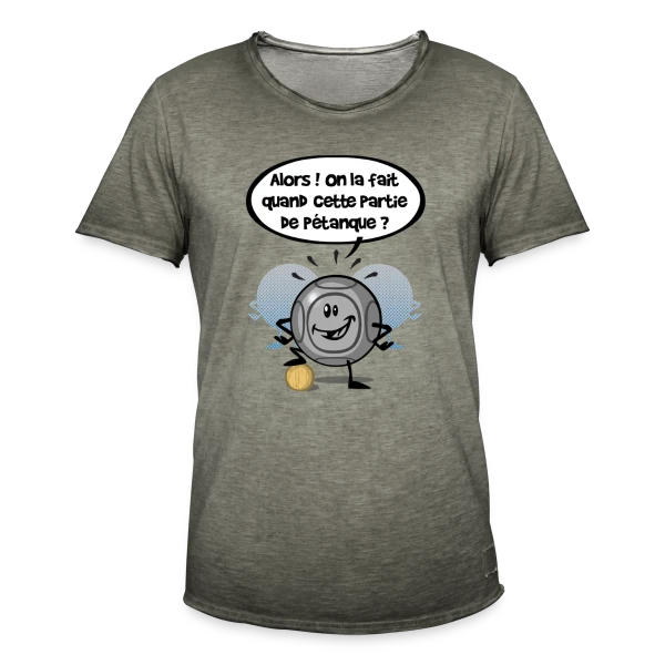 Pétanque ?! : La Question Qui Tue (ou pas) sur T-shirt vintage Homme