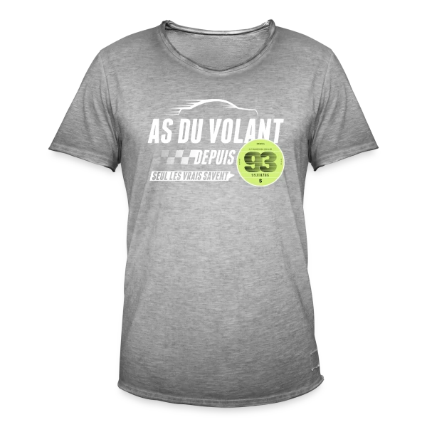 L'As du Volant du 93 sur T-shirt vintage Homme