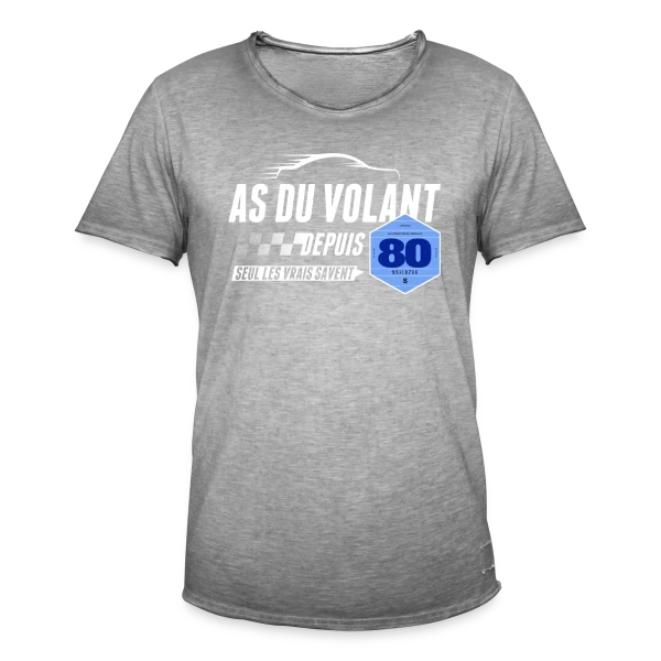 As du Volant depuis 1980 - T-Shirt Humoristique sur T-shirt vintage Homme