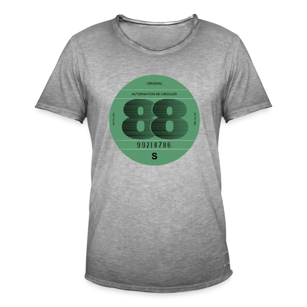 "France 1988" | Automobile Rétro Vintage sur T-shirt vintage Homme