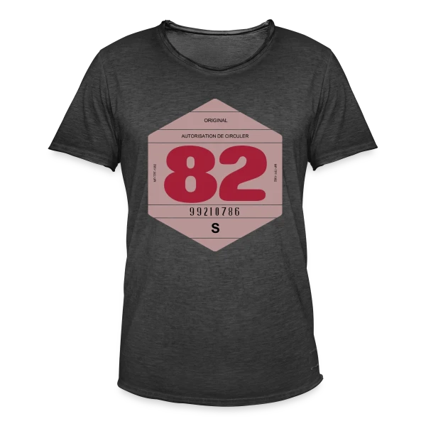 Voiture Rétro 1982 : L'Esprit Vintage Français sur T-shirt vintage Homme