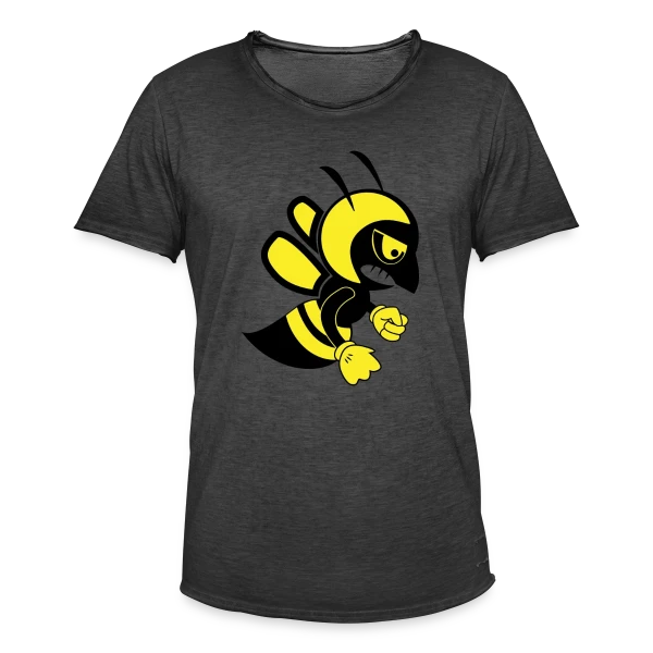 Abeille Furieuse Cartoon sur T-shirt vintage Homme