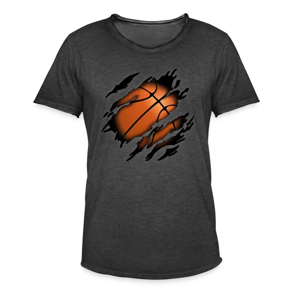 Le Basketball en Moi - Esprit Sportif sur T-shirt vintage Homme