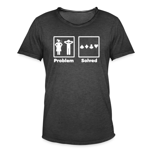 Problème Résolu: Poker! sur T-shirt vintage Homme