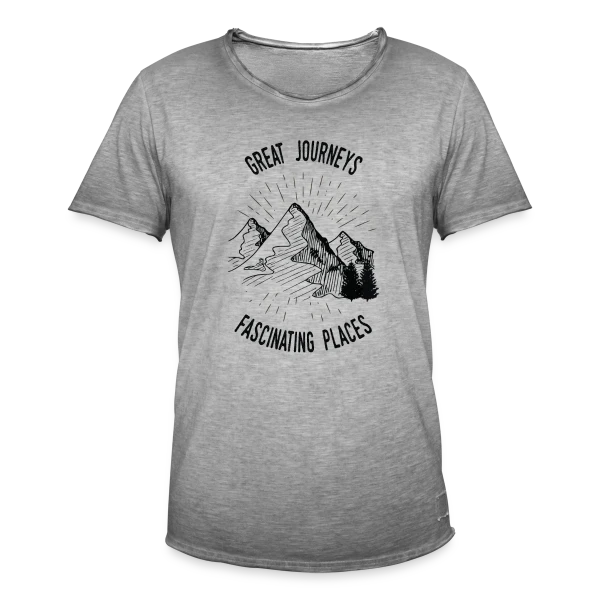 Grandes Aventures Montagneuses sur T-shirt vintage Homme
